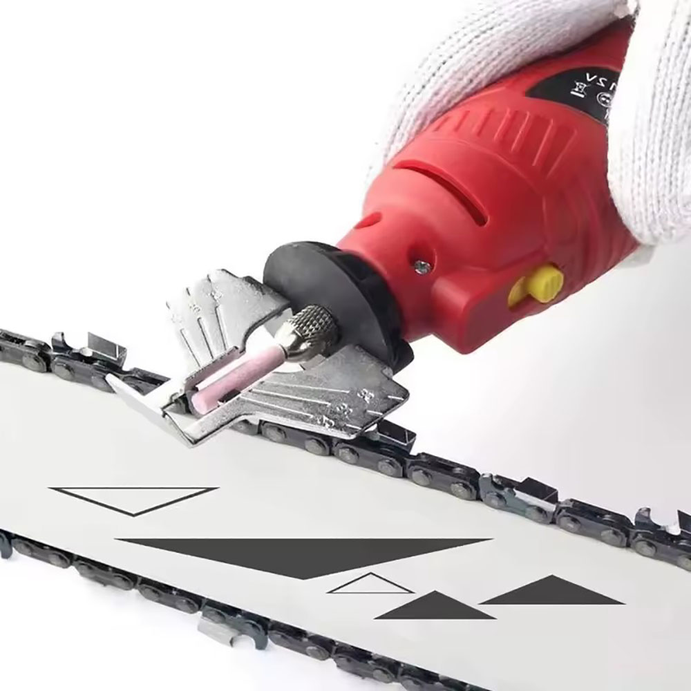 Power Tools World - Набор для заточки бензопилы, точилка для