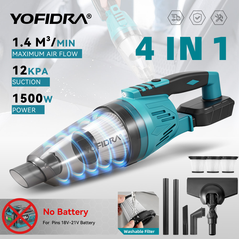 Power Tools Universal Battery - YOFIDRA 1500 Вт 12 кПа электрический