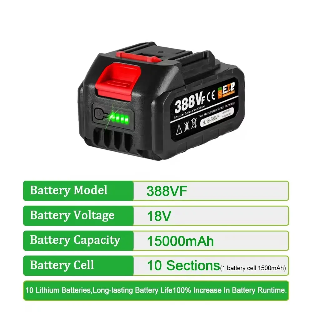 Аккумулятор 18В 388VF 22500мАч – обзор и цена Power Tools Universal Battery